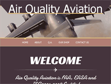 Tablet Screenshot of airqualityaviation.com